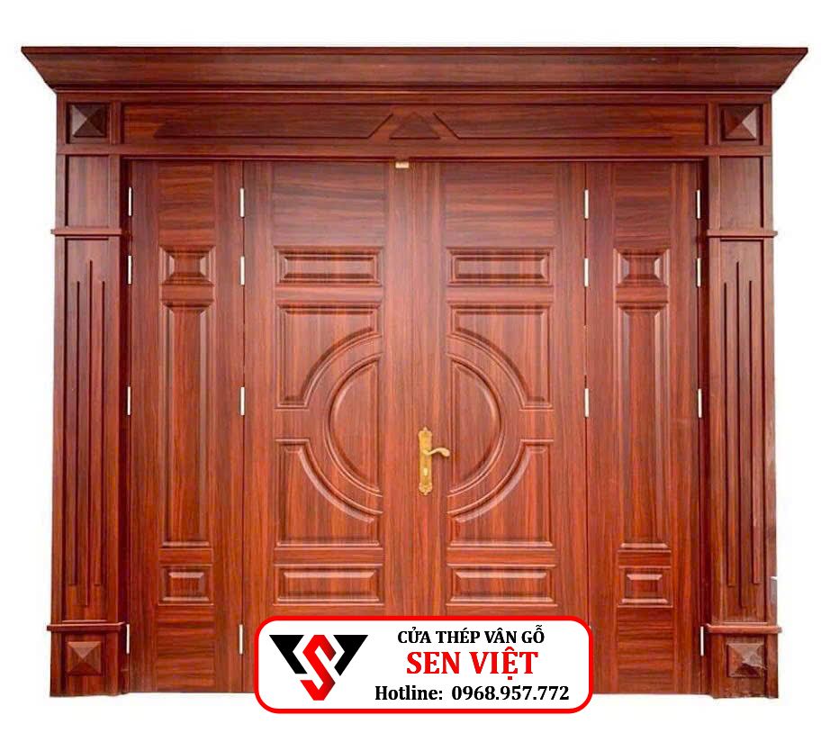 Công ty Sen Việt Door là đơn vị sản xuất cửa thép vân gỗ với kinh nghiệm hơn 15 năm.