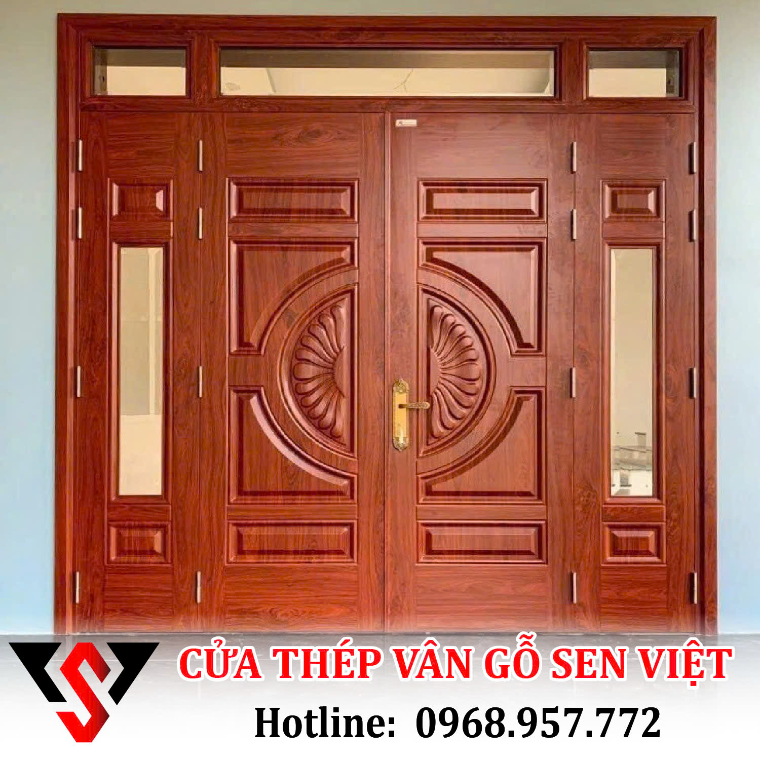 Mua Cửa Thép Vân Gỗ Tại Sen Việt Door