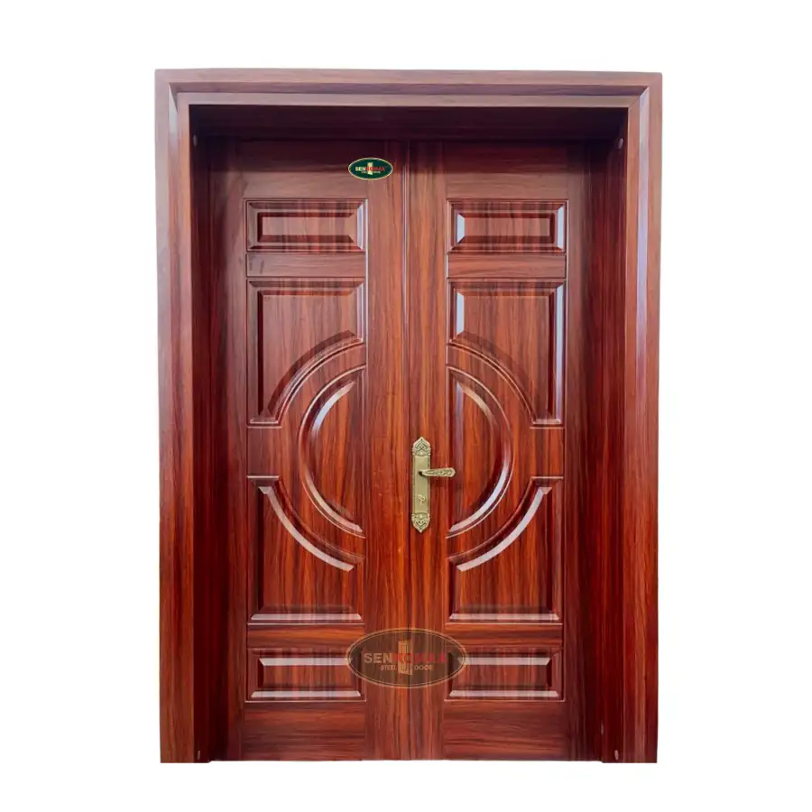 Cửa thép vân gỗ 2 cánh - 32