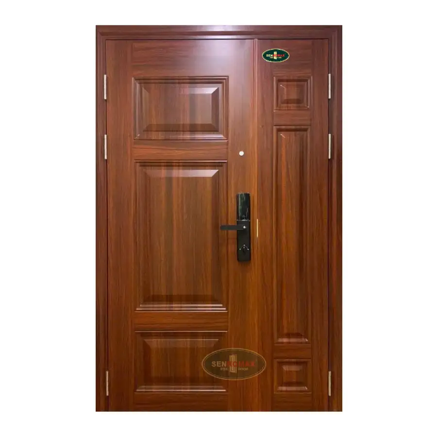 Cửa thép vân gỗ 2 cánh - 29