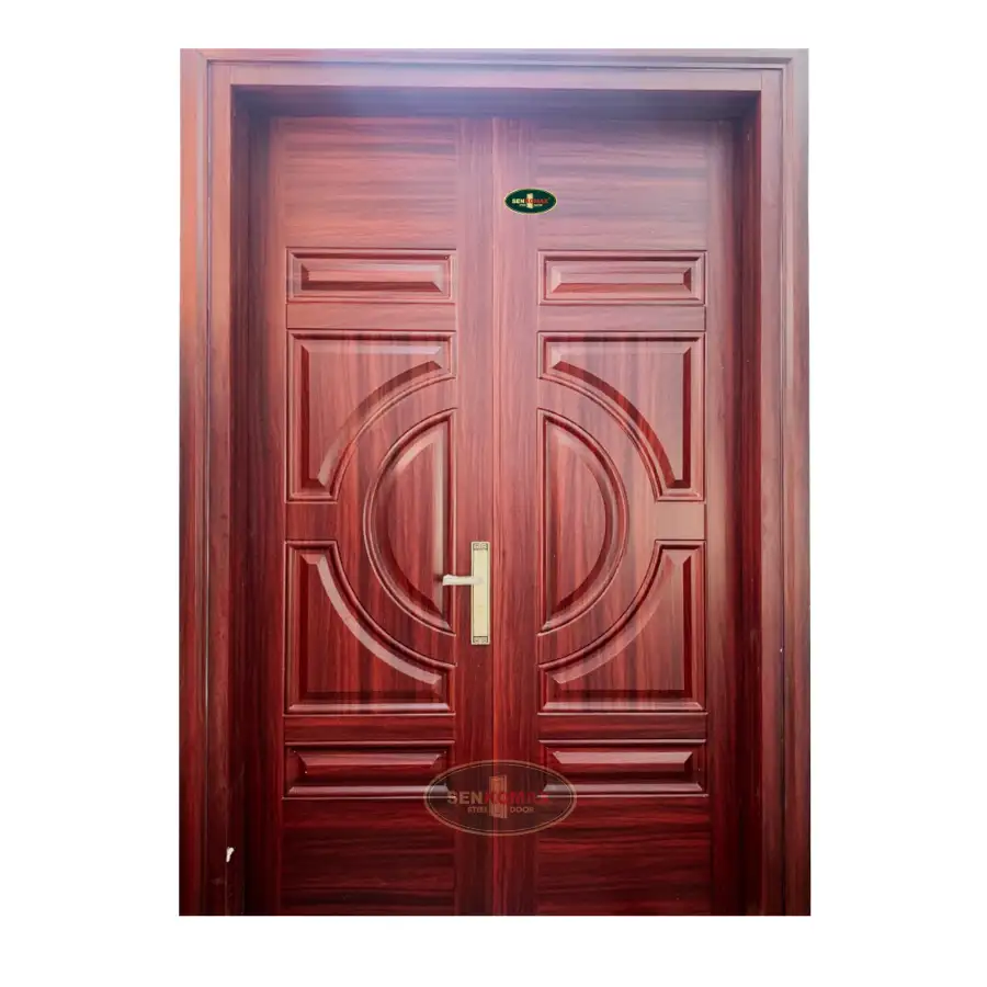 Cửa thép vân gỗ 2 cánh - 39