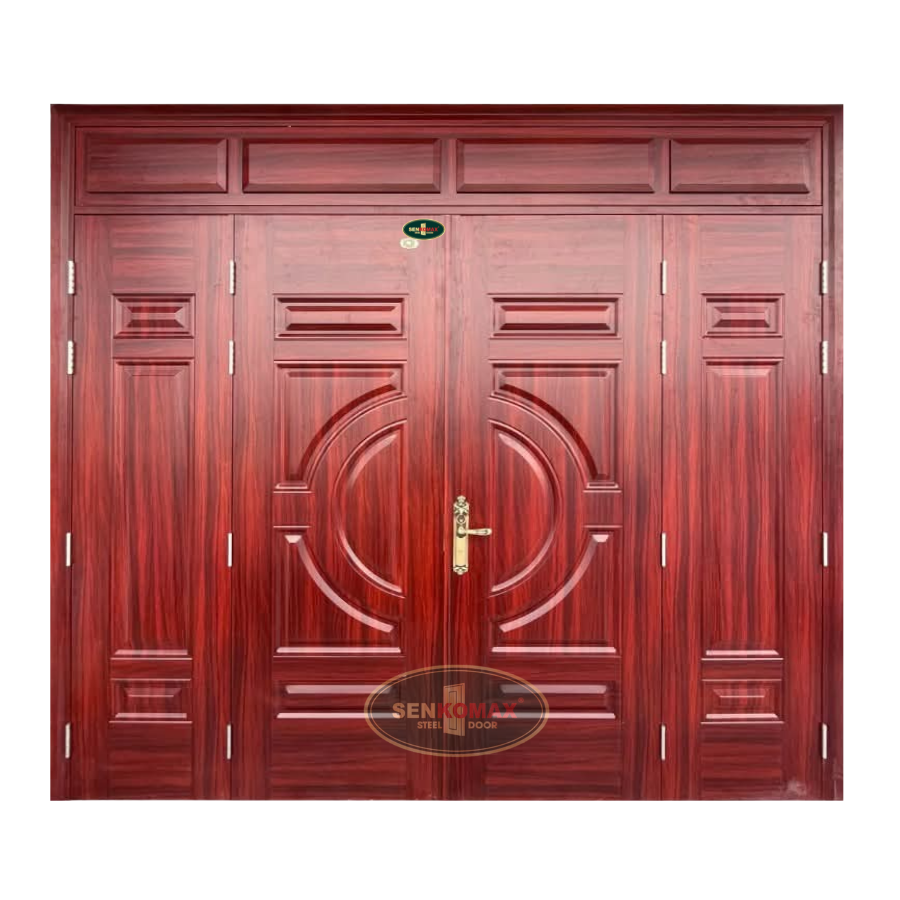 Cửa Thép Vân Gỗ 4 Cánh – 17