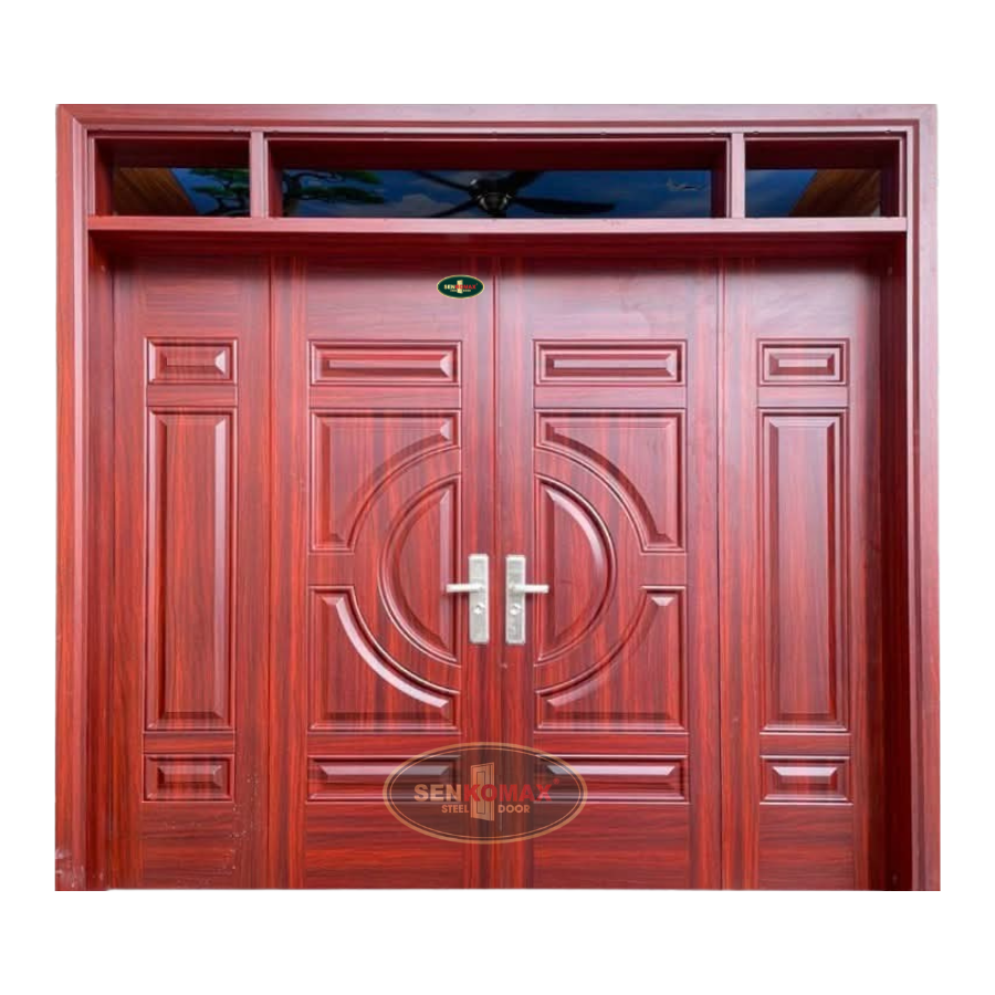 Cửa Thép Vân Gỗ 4 Cánh – 16