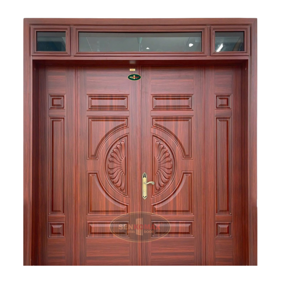 Cửa Thép Vân Gỗ 4 Cánh – 19