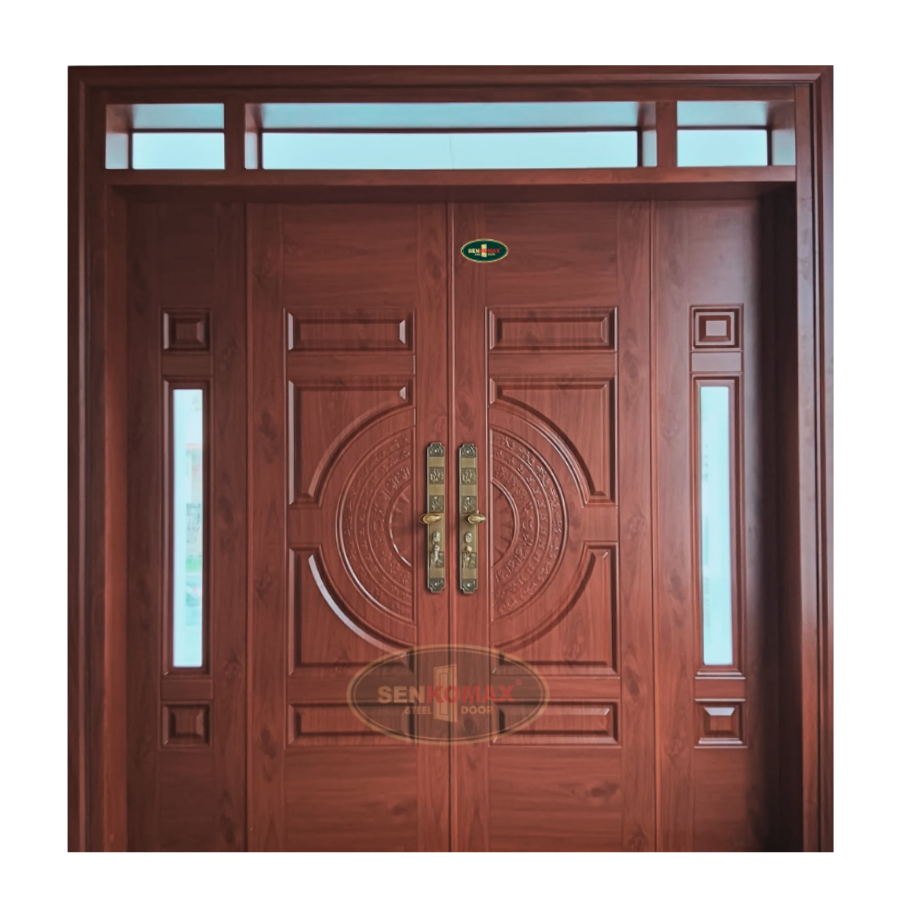 Cửa Thép Vân Gỗ 4 Cánh – 18