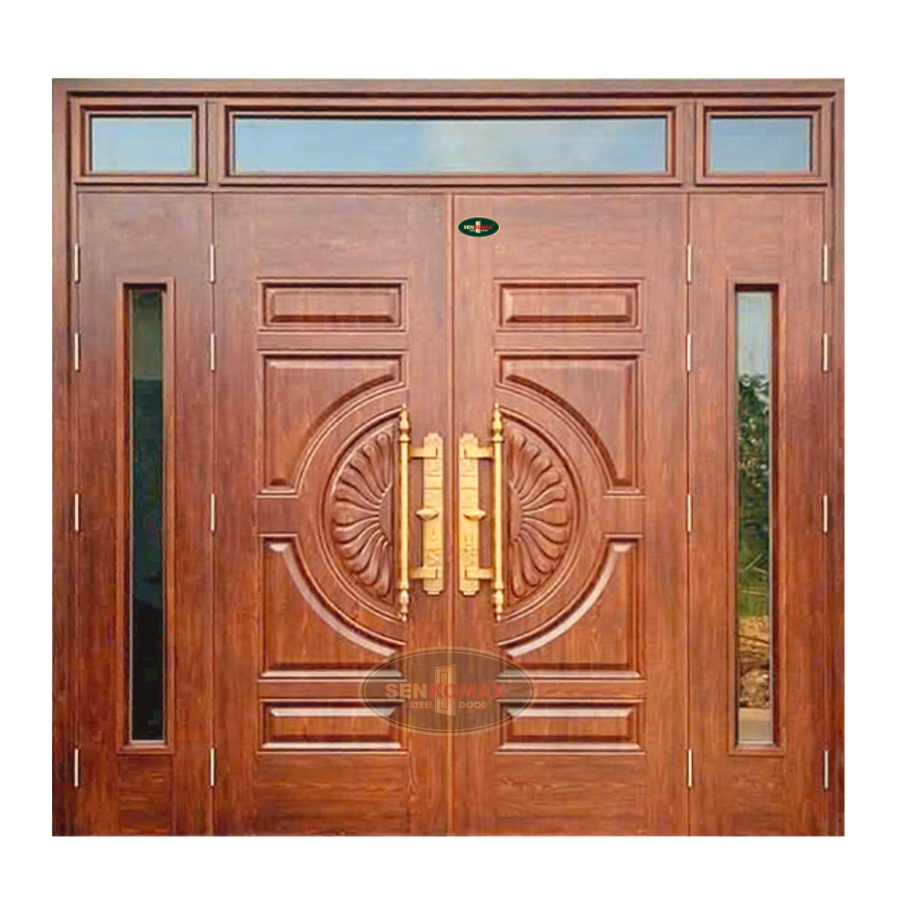 Cửa Thép Vân Gỗ 4 Cánh – 14
