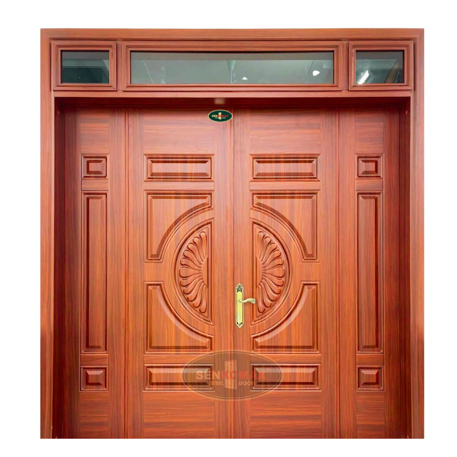 Cửa Thép Vân Gỗ 4 Cánh - 7