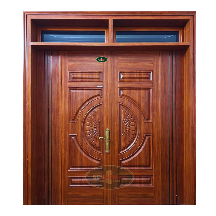 Cửa Thép Vân Gỗ 4 Cánh - 5