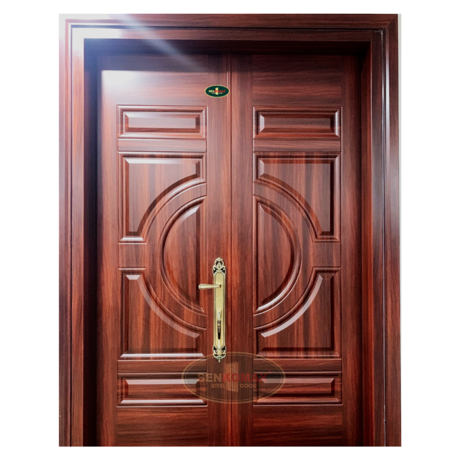 Cửa thép vân gỗ 2 cánh - 51