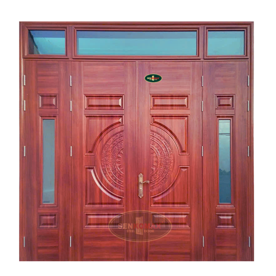 Cửa Thép Vân Gỗ 4 Cánh – 23