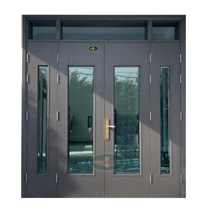 Cửa Thép Vân Gỗ 4 Cánh - 1