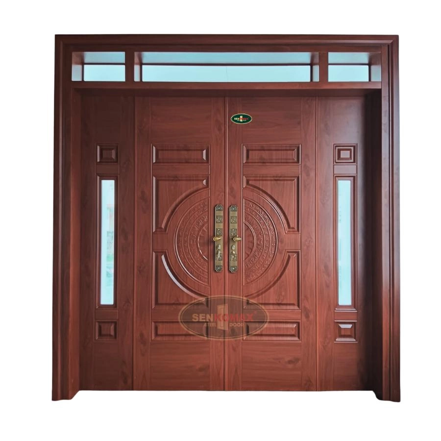 Cửa Thép Vân Gỗ 4 Cánh - 2