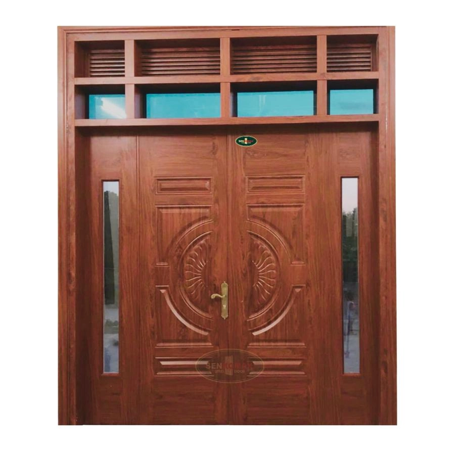 Cửa Thép Vân Gỗ 4 Cánh - 3