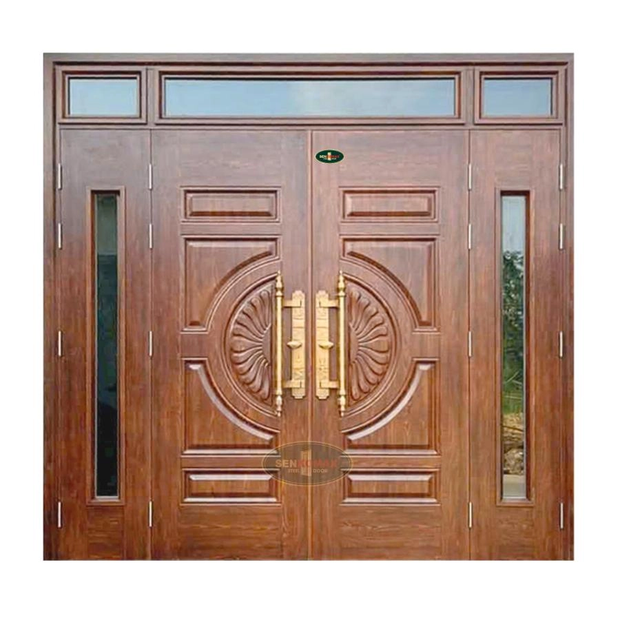 Cửa Thép Vân Gỗ 4 Cánh – 26