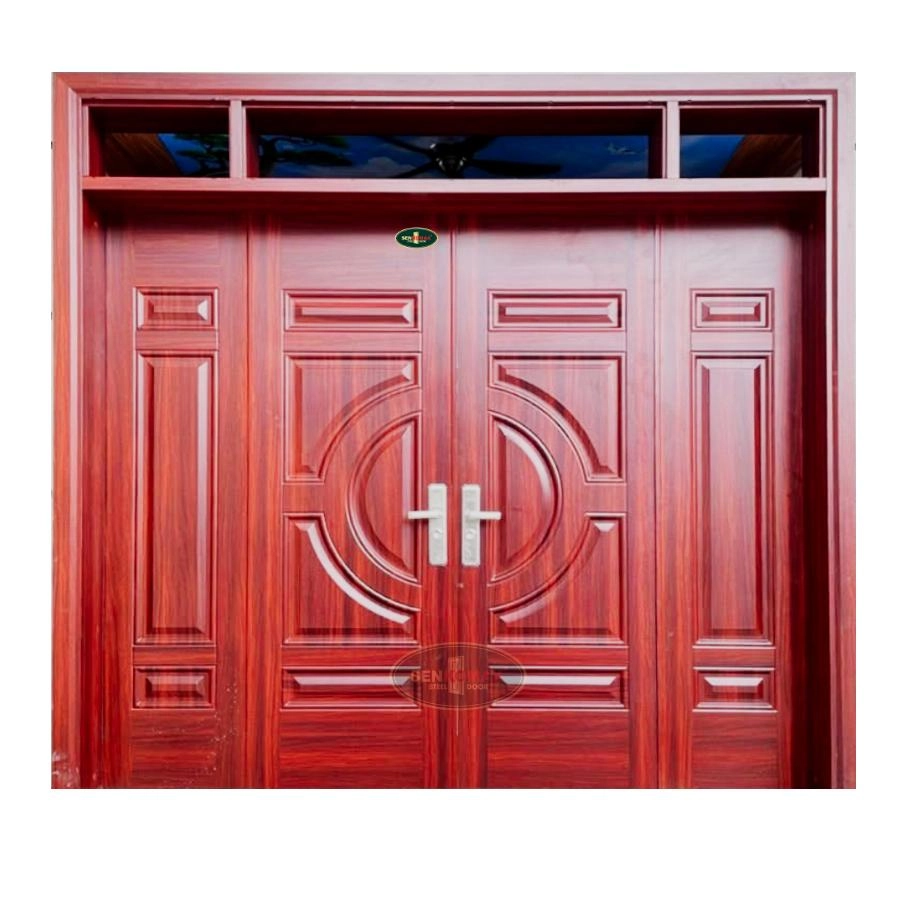 Cửa Thép Vân Gỗ 4 Cánh – 21
